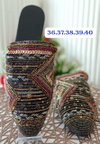 Wedding Wear Embroidered Flat Mules Summer Jutti Catalog
